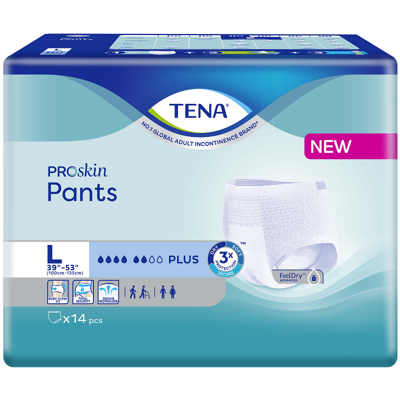 Tena PROskin Pants Plus Large 14's | Tan Tock Seng Hospital Pharmacy