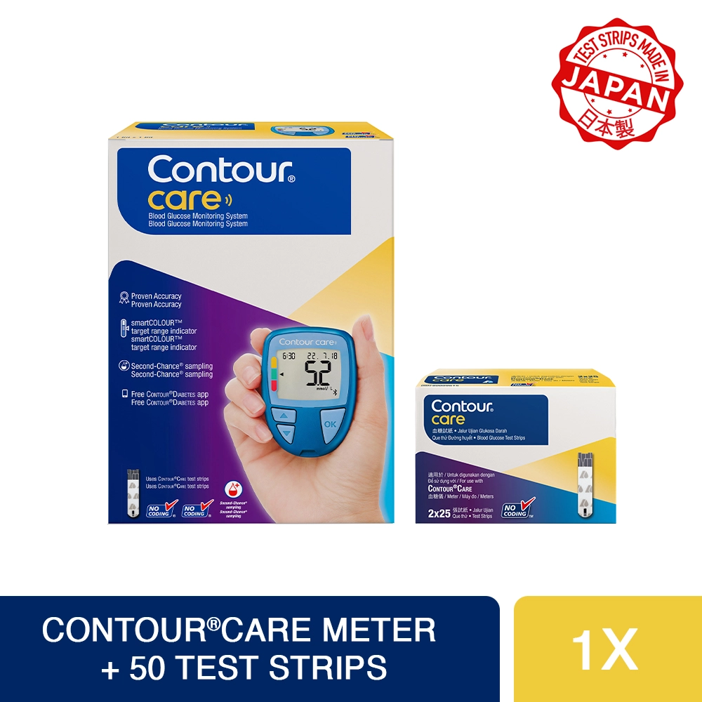Contour Care Meter + Test Strips 50s | Tan Tock Seng Hospital Pharmacy