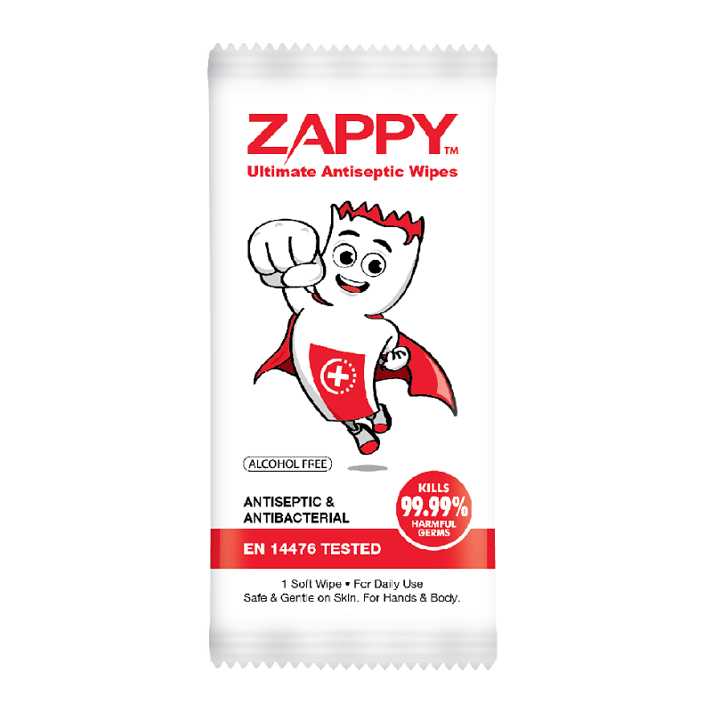 Zappy Boy Antiseptic Wipes 10's | Tan Tock Seng Hospital Pharmacy