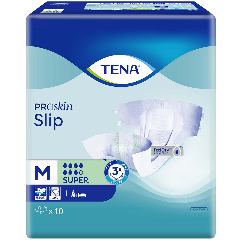 Tena PROskin Slip Super 10's (Medium) | Tan Tock Seng